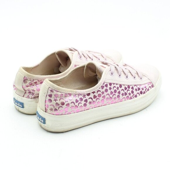 Keds Pink Metallic Moon and Stars Low Top Sneakers - Picture 8 of 11